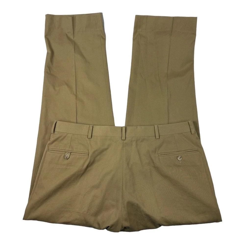 Polo Ralph Lauren X Corneliani Brown Cotton Chino Pant Mens 40X32 Italy